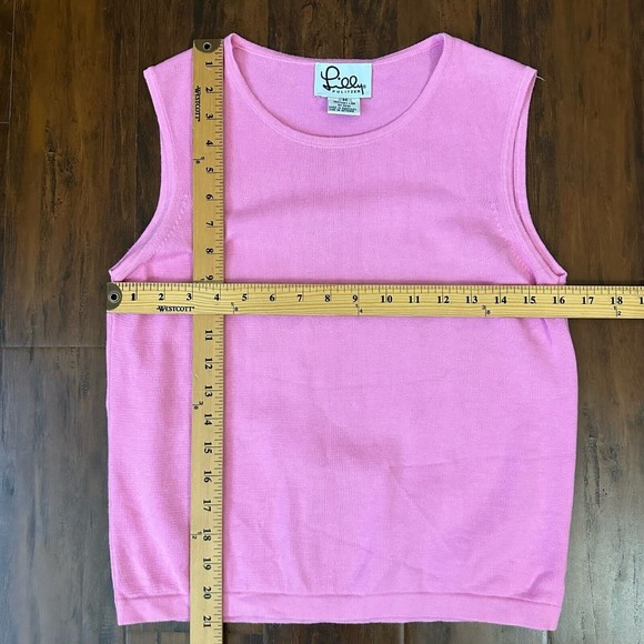 Vintage LILLY PULITZER Pink Knit Sweater Vest - Picture 5 of 5